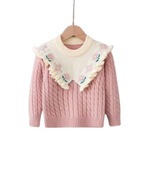 SHEIN SWETER DZIECIĘCY NA CO DZIEŃ RÓŻOWY 120 V3D