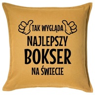 NAJLEPSZY BOKSER poduszka 50x50 prezent