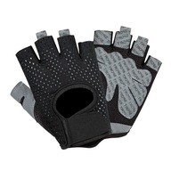 Fitness polprstové ochranné rukavice Krátke bezprstové rukavice Anti Black L