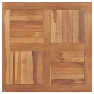 Doska stola masívne teakové drevo štvorcová 80x80x2,5 cm