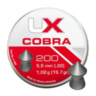 Śrut 5,5 mm UMAREX COBRA Pointed Ribbed 200 szt.