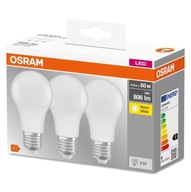 3x Żarówka LED E27 A60 8,5W = 60W 806lm OSRAM