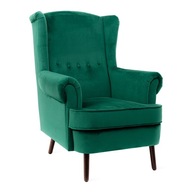 Fotel FOSSBY zielony 86x85x108 cm HOMLA
