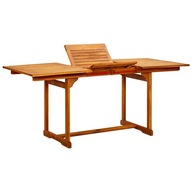Záhradný jedálenský stôl (120-170)x80x75 cm akáciové drevo