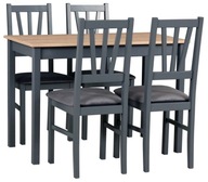 Sada pevný stôl MAX 2 a 4 stoličky BOS 5 Produkt Poľský farby