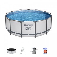 BESTWAY Roštový bazén Steel Pro MAX 396x122cm