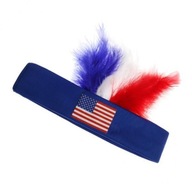 2xFashion Women Pánske športové čelenka Feather Strečing Head Band Hair USA