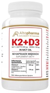 AltoPharma Vitamín K2 MK-7 200µg + D3 4000IU Olej Imunita Regenerácia