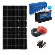 PANEL SOLARNY+REGULATOR 10A bateria słoneczna 100W