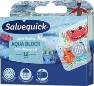 Plast.SALVEQUICK Aqua Block Kids 12szt.