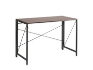 UNIQUE Písací stôl QUICK 110x55 cm - ČIERNY/WALNUT