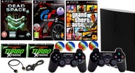 KONSOLA PS3 SLIM 320GB 2 NOWE PADY GRY GTA GRAN TURISMO 5 V PEŁNY KOMPLET