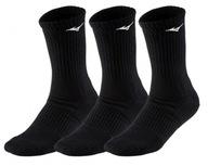 Mizuno Training 3P Socks Black - Skarpety treningowe czarne 3szt.