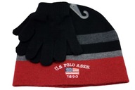 Zestaw zimowy dziecięcy młodzieżowy Czapka i rękawiczki U.S. Polo Assn.
