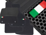 Dywaniki gumowe EVA - PLASTRY MIODU WZMOCNIENIE GUMOWE + Flaga Włoch