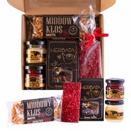 KARÁCSONYI SZETT TEA CSOKOLÁDÉ MÉZ AJÁNDÉK MIKULÁS KARÁCSONY