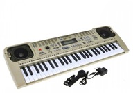 Keyboard Organy MQ-807 USB z zasilaczem oraz mikrofonem
