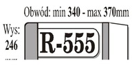 OKŁADKA KSIĄŻKOWA REGULOWANA R555 (50 SZT) IKS [SZKOŁA]