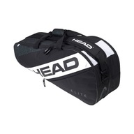 Tenisová taška na rakety HEAD ELITE 6R COMBI BLACK/WHITE BAG