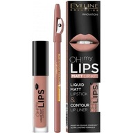 Eveline Oh My Lips Liner matowa pomadka i konturówka 4,5ml+1szt. 01 Neude