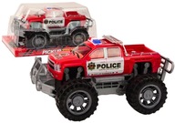 Policajné auto Pickup Červené terénne policajné auto