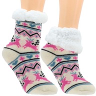 Teplé detské Ponožky Zimné s medvedíkom Protišmykové 31-35