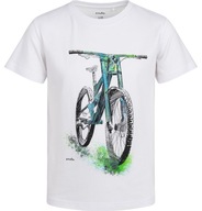 T-shirt chłopięcy Koszulka dziecięca 158 Bawełna MTB Bmx Rower Biały Endo