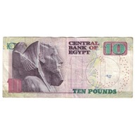 Banknot, Egipt, 10 Pounds, 2004-2009, KM:64b, EF(4