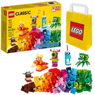 KLOCKI LEGO CLASSIC 11017 KREATYWNE POTWORY FIGURKI ZESTAW + TORBA LEGO