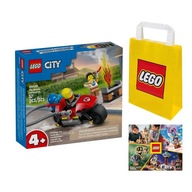 LEGO CITY č. 60410 - Hasičský záchranný motocykel +Taška +Katalóg LEGO 2024