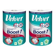 2x Papierová utierka Velvet Boost Super Strong 150 listov