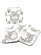 MACSKÁK poháralátét