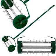 Aerator ręczny wertykulator walcowy do trawy 27 kolcy, średnica 15cm