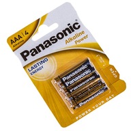 BATERIA BATERIE PANASONIC ALKAICZNE R03 AAA 4 szt