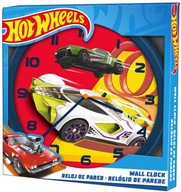 Nástenné hodiny Wall clock 25cm Hot Wheels HW00010 Kids Euroswan