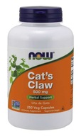 NOW FOODS Cat's Claw Mačací pazúr 500mg 250 vegetariánskych kapsúl