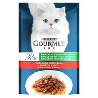 Purina Gourmet Perle Fileciki z Wołowiną Karma 85g