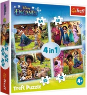Puzzle 4v1 Naše magické Encanto. Disney 34615 Trefl