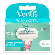 Gillette Venus Deluxe Smooth Sensitive Wymienne wkłady do maszynki, 4 szt.