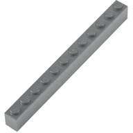 LEGO - 6112, klocek 1x12, ciemnoszary (dark bluish gray)