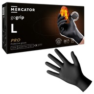 Rękawiczki MERCATOR GOGRIP NITRYLOWE black CZARNE 50 szt rozmiar L
