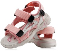 Sandále svetlo ružové ľahké dievčenské suché zipsy profilované 28