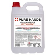 PŁYN DO DEZYNFEKCJI RĄK I SKÓRY PURE HANDS 70% 5l