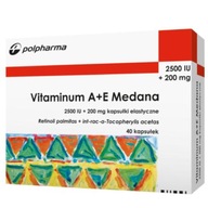 Vitaminum A+E Medana (2500 j.m. + 200 mg)x40 kaps