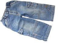 B H S jeansy spodnie bojówki ___ 80/86