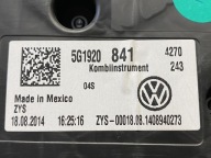 VW GOLF VII 7 TDI dials dials 5G1920841
