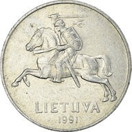 Moneta, Litwa, 2 Centai, 1991