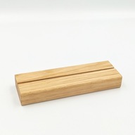 Drewniana podstawka plexi/pleksi A5 dąb 15x5 cm