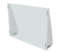 Osłona plexi na ladę/biurko szyba ochrona 100x75cm