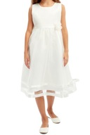 Elegantné biele šaty s lemom Blanche, 98/104